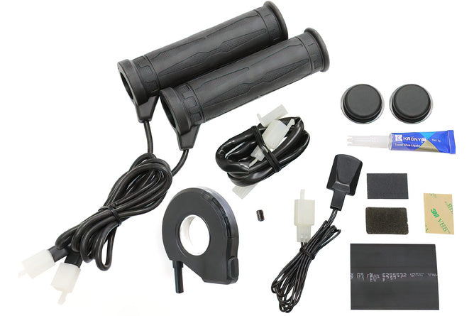 Heated Grips Koso 7/8" + 7/8" L=130mm with thumb heater
