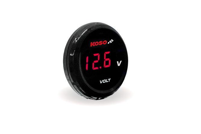 Voltmeter digital Koso Coin red