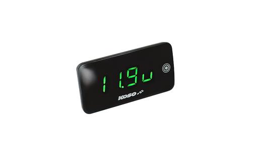 Voltmeter / Thermometer Slim NG green