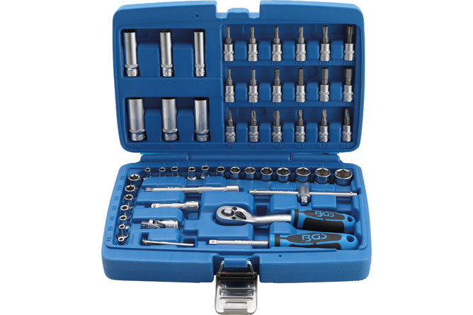 Socket Set BGS 6.3 mm (1/4") drive 53 pcs.