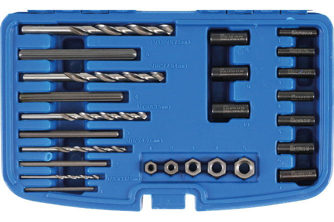 Screw Extractor HSS Set BGS 25 pcs.