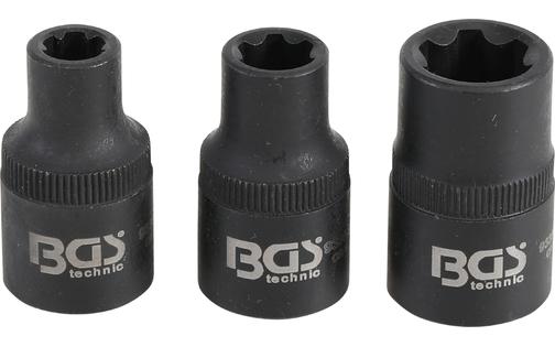 Socket Set BGS RIBE profile M6S, M8S, M12S 3 pcs.