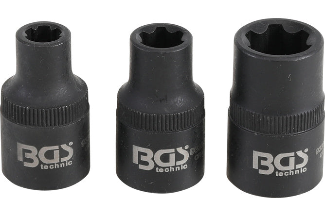 Socket Set BGS RIBE profile M6S, M8S, M12S 3 pcs.