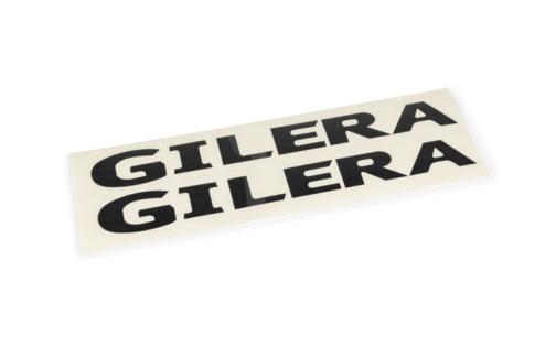 Stickers x2 Gilera 32x4 cm Black