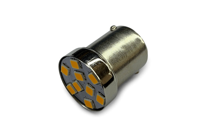 LED Indicator Bulbs STR8 (x2) BA15S orange