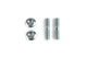 Exhaust Stud Bolt Set incl. nuts - M6x26mm