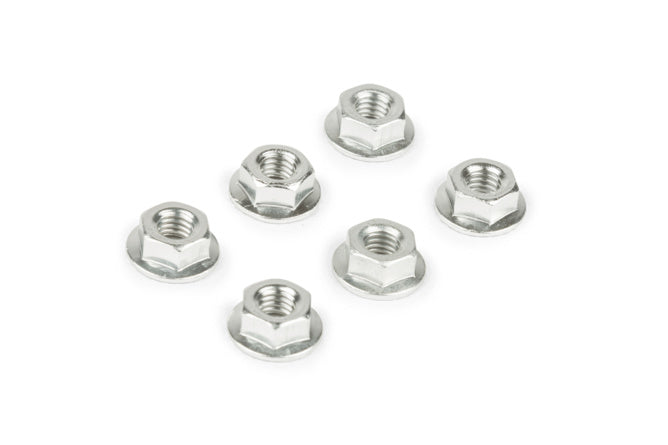 Nuts M6 (x6) silver