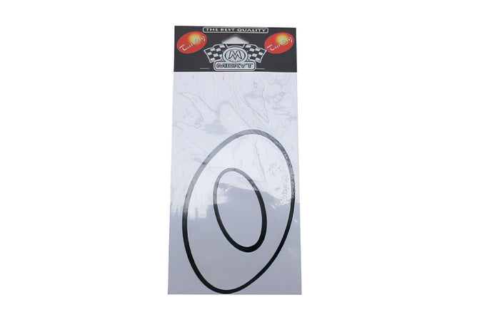Number Sticker "0" white (13cm)