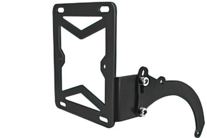 License Plate Holder side-mount Peugeot Speedfight black