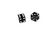 Valve Caps Dice black