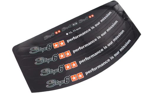 Rim Stickers Stage6 12 / 13 inch black