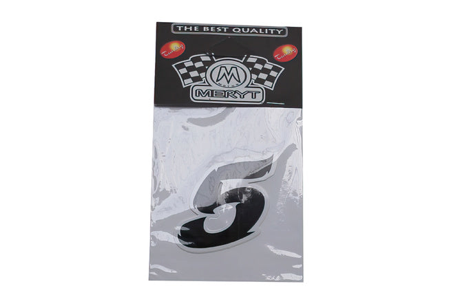 Number Sticker "5" black (5.5cm)