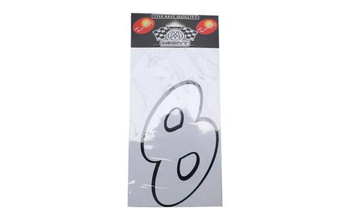 Number Sticker "8" white (13cm)