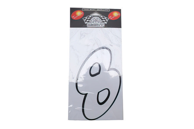 Number Sticker "8" white (13cm)