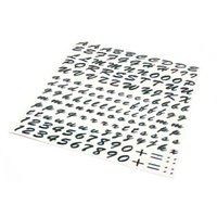 Sticker Sheet black italic and gothic