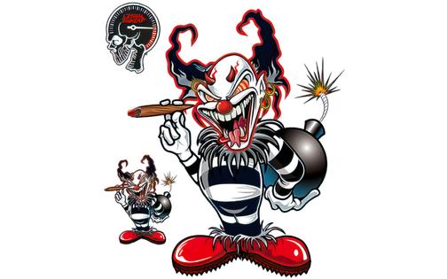 Sticker Lethal Threat "Clown w/ Bomb" (15x20cm)