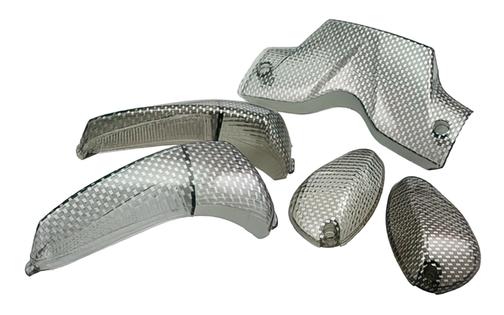 Indicator / Taillight Lens Set STR8 Gilera Runner after 2003 carbon