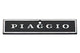 Badge w. trim Piaggio black / chrome