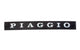 Badge Piaggio black / chrome