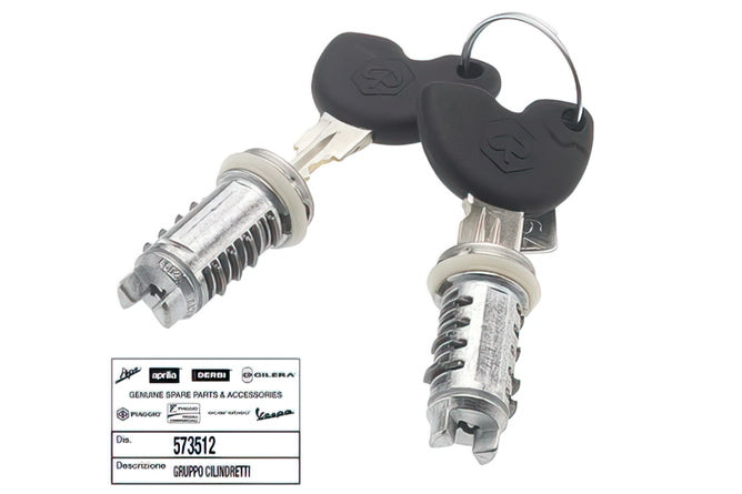 Ignition Lock + Key Set Piaggio NRG / Typhoon original after 2010