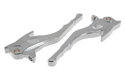 Brake Lever Set STR8 CNC Aggressive chrome Aerox before 2012