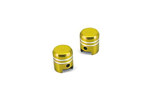 Valve Caps Piston gold