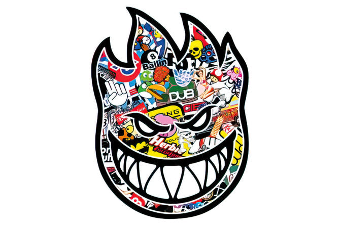 Sticker Fire Face Sticker Bomb