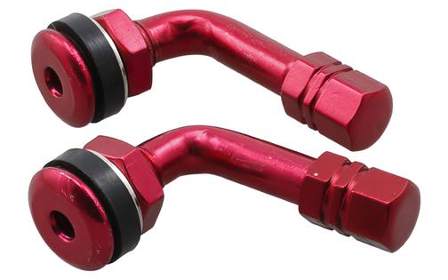 Tire Valves STR8 90° angle red