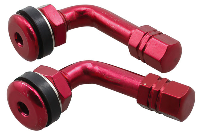Tire Valves STR8 90° angle red