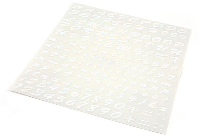 Sticker sheet white gothic