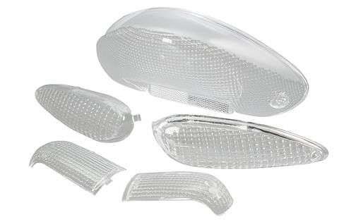 Indicator + Taillight Lens Set STR8 Suzuki Katana white