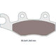 Brake Pads organic Kymco 50/125cc