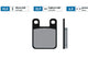 Brake Pads Polini sintered Derbi / Peugeot / Rieju
