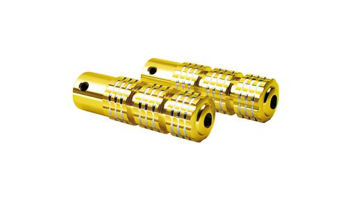 Foot Pegs knurled gold