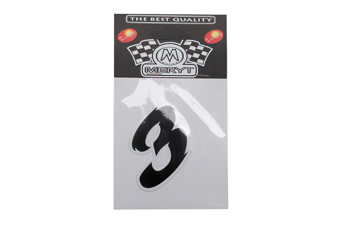 Number Sticker "3" black (5.5cm)