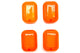 Indicator Lenses Peugeot Trekker / Squab orange