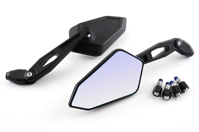 Mirror Set STR8 Street with M8-/M10 adapter black