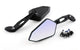 Mirror Set STR8 Street with M8-/M10 adapter black