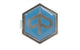 Badge Piaggio chrome