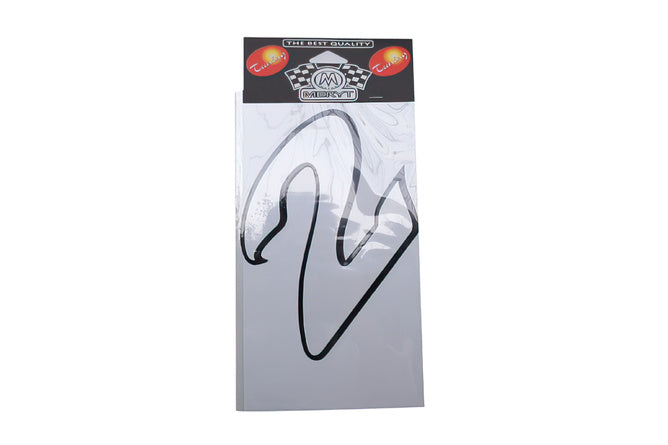 Number Sticker "2" white (13cm)