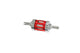 Fuel Filter 6mm chrome/red