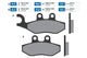 Brake Pads Polini Original Piaggio (Heng Tong)