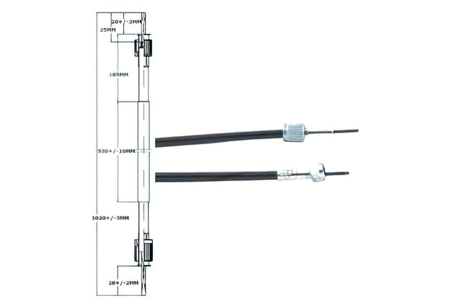 Speedometer Cable Peugeot Kisbee