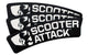 Tire Sticker Scooter Attack