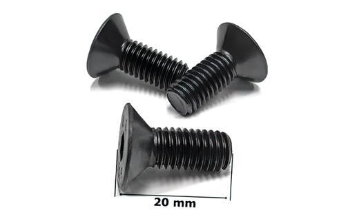 Screws f. brake disc x3 countersunk head M8 x 20mm black