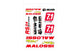 Sticker Malossi Sheet A3