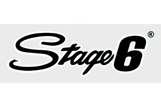 Sticker Stage6 logo 20x6cm black