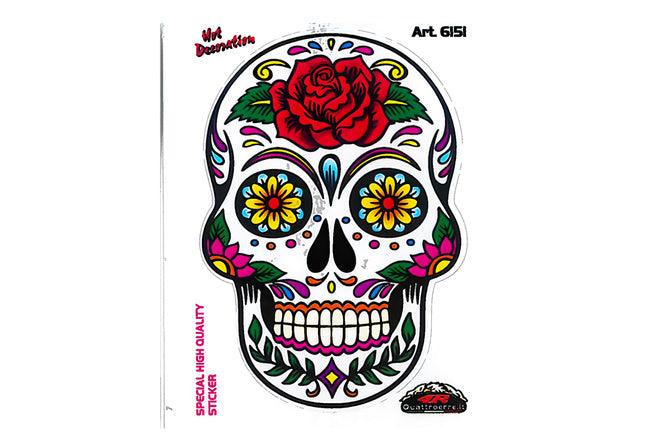 Sticker Mexican Skull 10x12cm