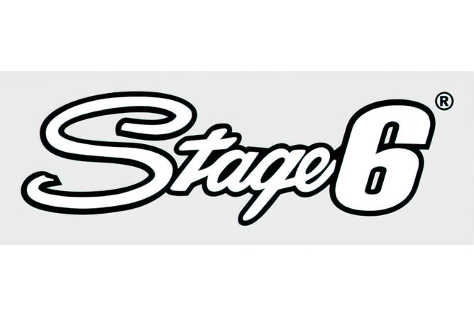 Sticker Stage6 logo 20x6cm white