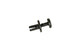 Plastic Rivet w. thread f. fairing d. 5.8mm black